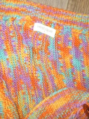 vestique Multicolor Knit Sweater - Orange, Purple, Teal
